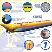 Thumbnail for 8 Person Inflatable Banana Boat Tube Features