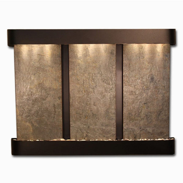 Adagio Water Features Deep Creek Falls Wall Fountain With Plain White Background