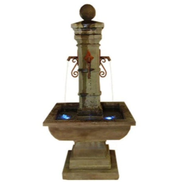 Avignon Solange Fountain For Spouts With Plain White Background