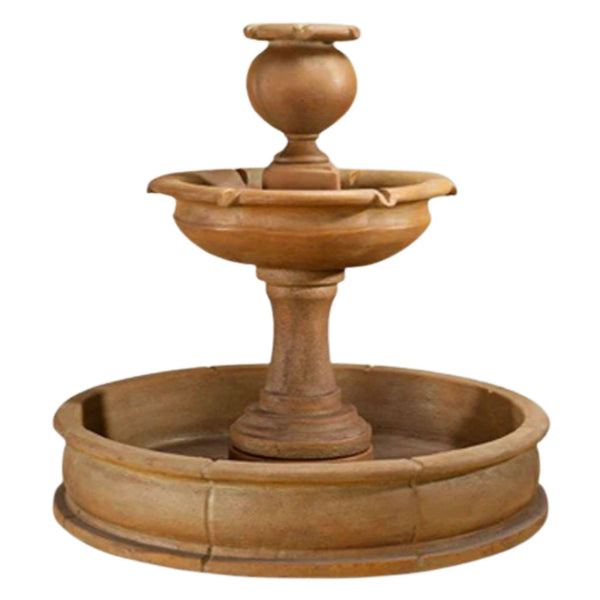 Cannes Pond Fountain With Plain White Background