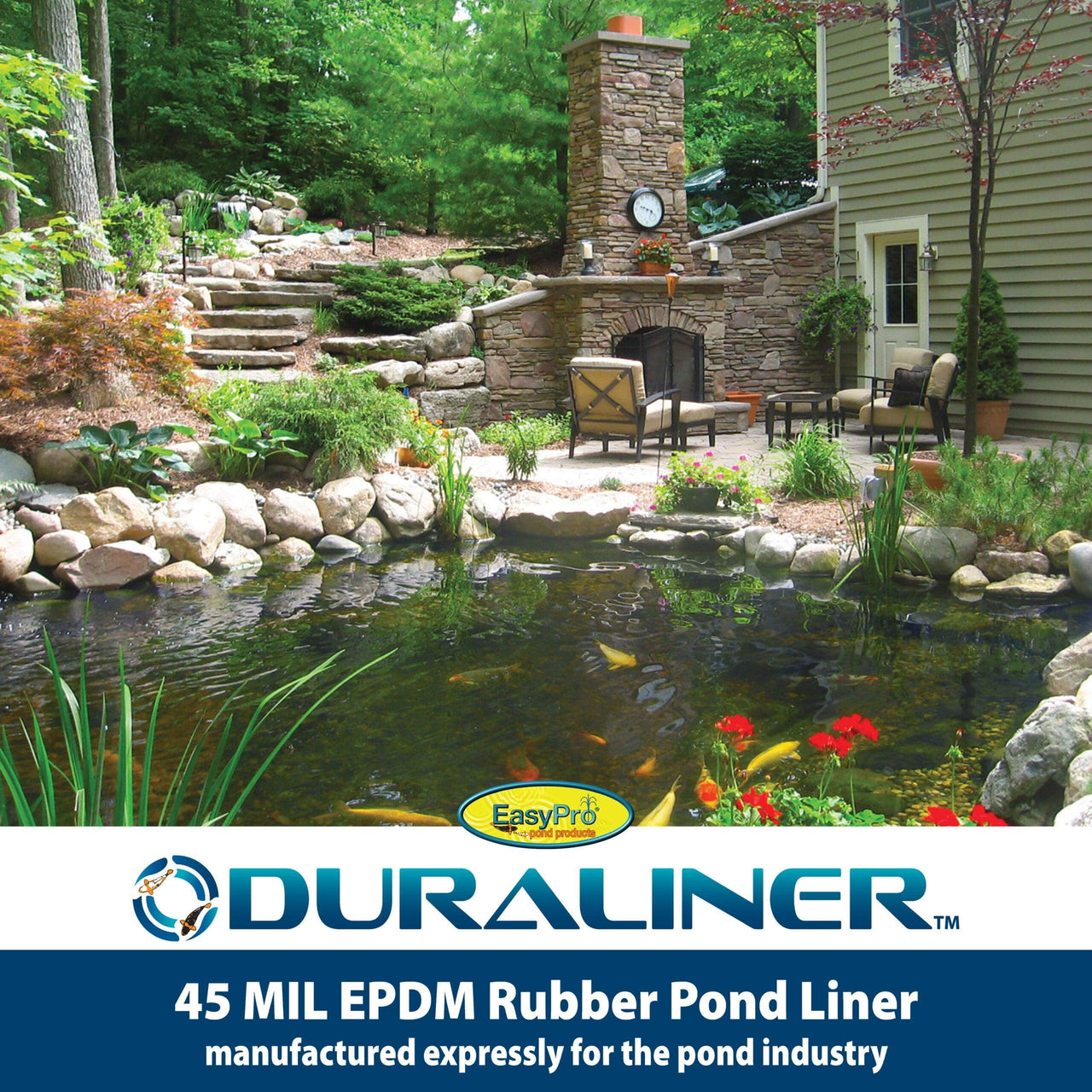 EasyPro DuraLiner™ Roll – 45mil EPDM Rubber Pond Liner