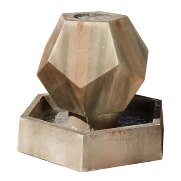 Gist Twelve Side Garden Water Fountain With White Background