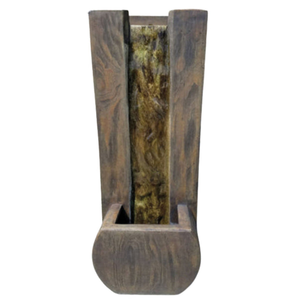 Madera Wall Outdoor Fountain With Plain White Background