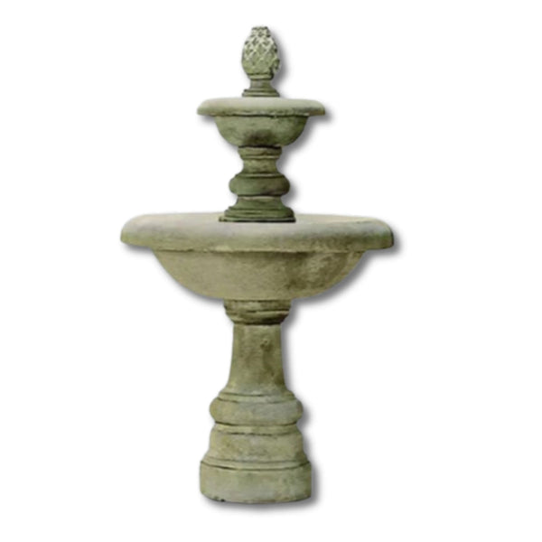 Newcastle Garden Fountain With Plain White Background