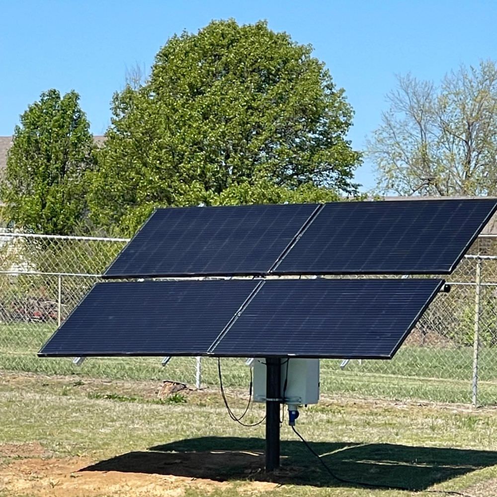 Outdoor Water Solutions Aerify Solar Pond Aerating Fountain Solar Panel Setup