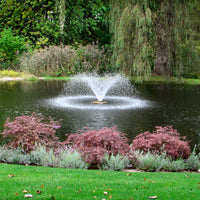 Thumbnail for Scott Aerator DA-20 Display On The Water With Plants & Trees In The Background