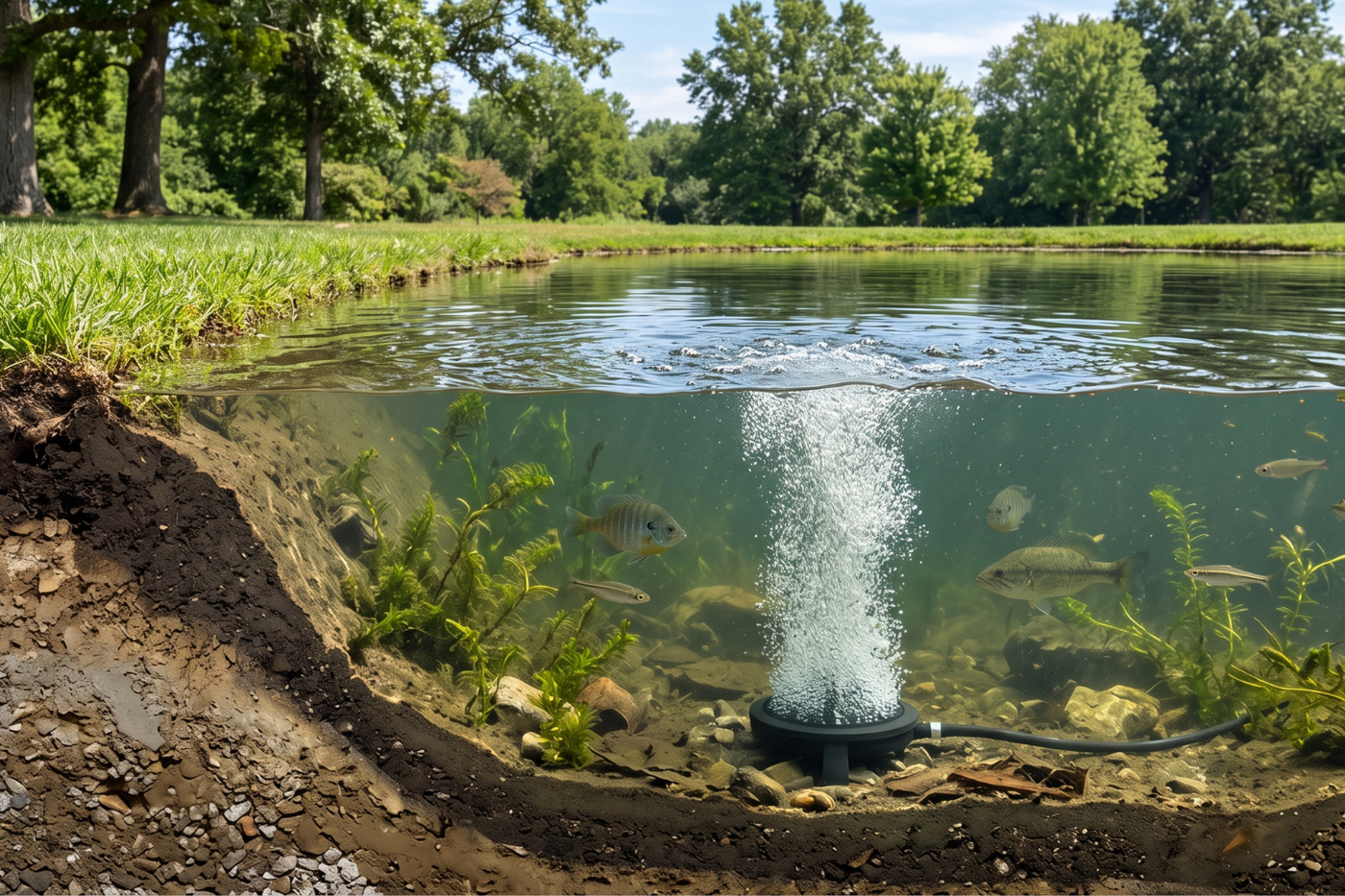 Where to Place a Pond Aerator: Best Positions - how to install a pond aerator