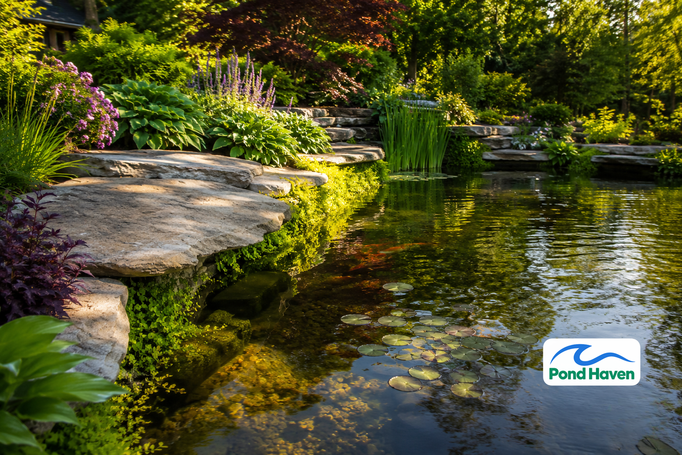 How to Hide Pond Liner Edges