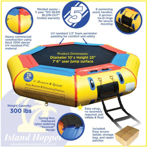 10 Island Hopper Water Bouncer Features