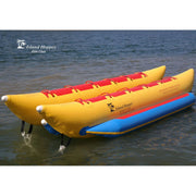 10 Person Double Banana Boat Resting In Calm Water And Ready
