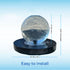 Thumbnail for 14inch Outdoor Crystal Sphere Fountain With Dimensions