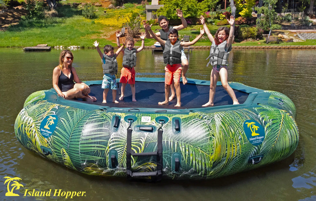 Island Hopper 15 Lakeside Water Bouncer