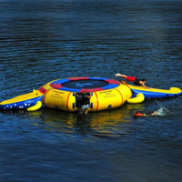 Thumbnail for 15 Gator Water Park with Water Trampoline and Slides With Kids Sliding, Swimming And Climbing