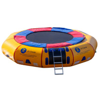 Thumbnail for 15 Island Hopper Trampoline Front View Showing The Stair