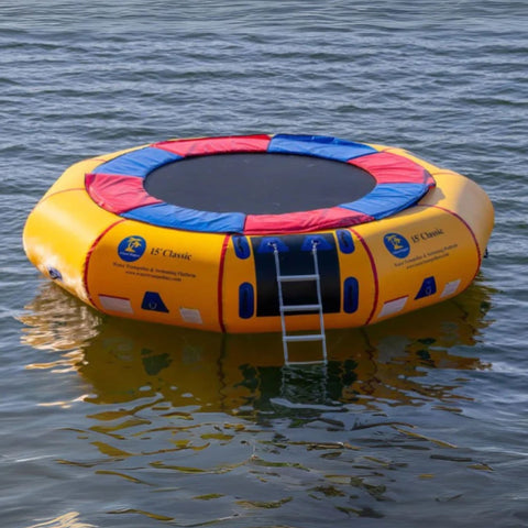 15 Island Hopper Trampoline Resting In Waters