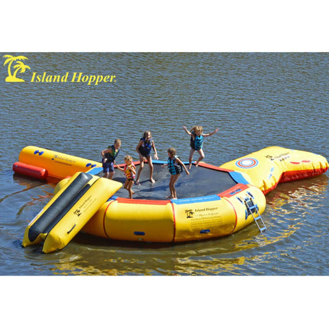 17 Island Hopper Water Bouncer Five Kids Are  Enjoying Jumping