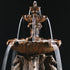 Thumbnail for 2-Tier Cavalli Outdoor Water Fountain With 12 Foot Bracci Basin Close-up View of The Upper Tier
