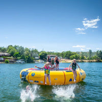 Thumbnail for 20 Island Hopper Water Trampoline With Group Of Kids Enjoying  Playing, Swimming And Jumping Into Water