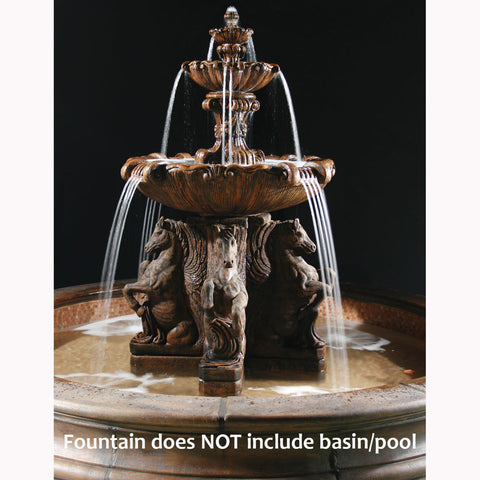 2-Tier Cavalli Outdoor Water Fountain for Pond (without basin coping components)