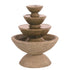 Thumbnail for 4-Tier Color Bowl Small Garden Water Fountain Plain White Background