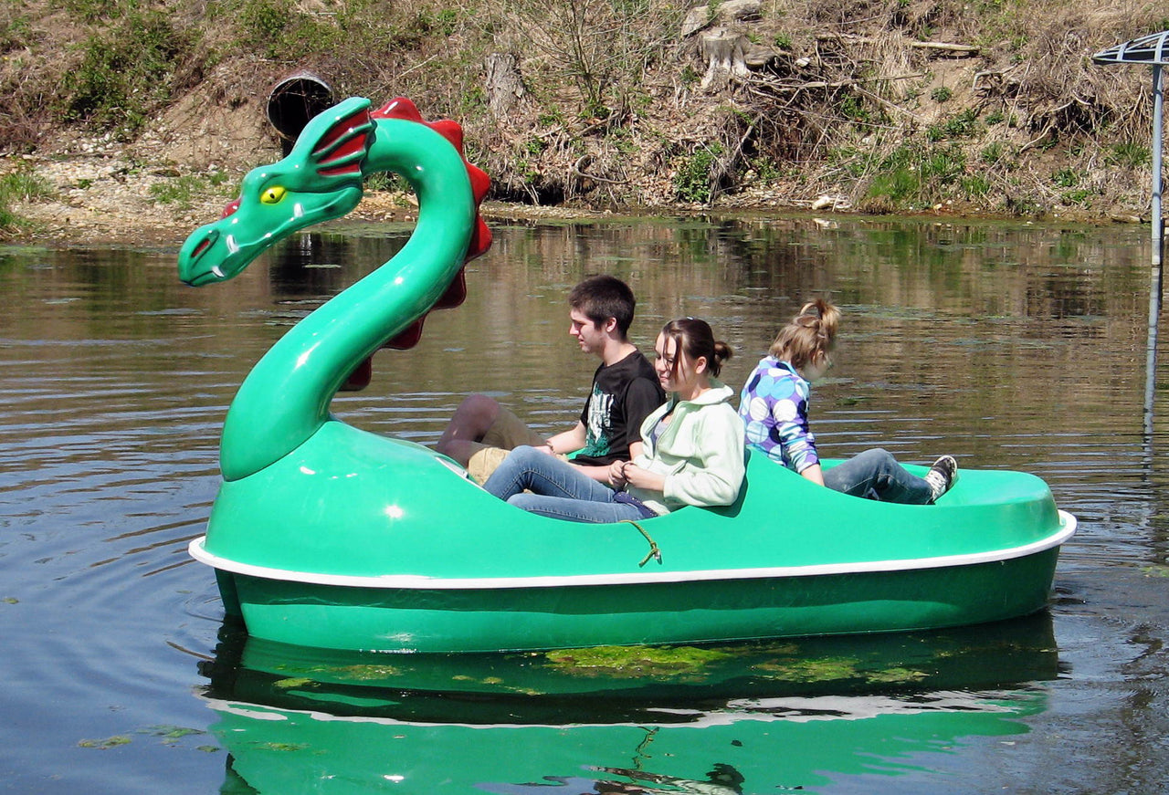 Adventure Glass Dragon Classic 4 Person Paddle Boat