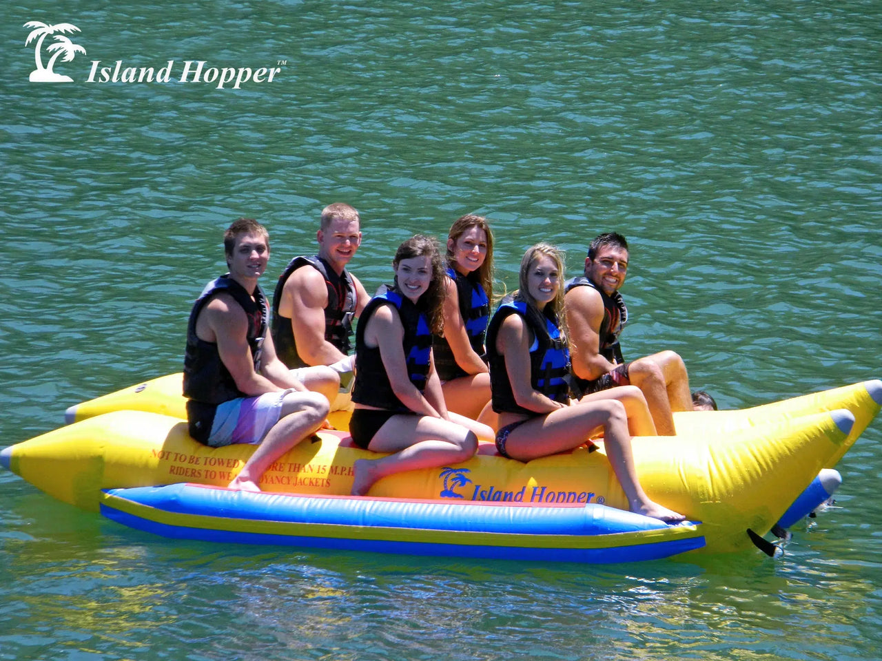 Island Hopper Elite Class 6 Person Side By Side Banana Boat