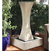 7 Tall I Garden Water Fountain By Gist With Plants In The Background