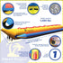 Thumbnail for 8 Person Inflatable Banana Boat Tube Features