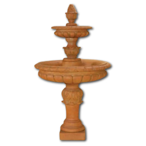 Acanto Two Tier Fountain With Plain White Background