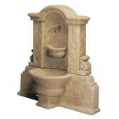 Acqua Pia Wall Outdoor Water Fountain For Spout With Plain White Background