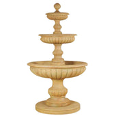 Acqua Sparta Three Tier Outdoor Water Fountain With Plain White Background