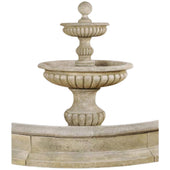 Acqua Sparta Two Tier Outdoor Fountain For Pond With Plain White Background
