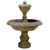 Acqua Terminus Outdoor Water Fountain With Plain White Background