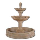 Acquarossa Outdoor Pond Fountain With Plain White Background