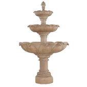 Acquarossa Three Tier Fountain With Plain White Background