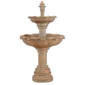 Acquarossa Two Tier Fountain With Plain White Background