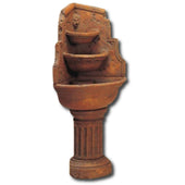 Acropolis Corner Outdoor Water Fountain With Plain White Background