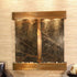Thumbnail for Adagio Aspen Falls Wall Fountain With Wooden Textured Walls And Globe Decor