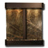 Thumbnail for Adagio Aspen Falls Wall Fountain for Indoor and Outdoor Use Plain White Background-Rainforest Green Marble Blackened Copper Rounded