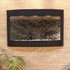 Thumbnail for Adagio Calming Waters Indoor Water Feature Wall Fountain With Green Palm Leaves-Textured Black Silver Mirror