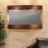 Thumbnail for Adagio Calming Waters Wall Fountain With Green Leaves And Leather Chair-Copper Vein Black Featherstone