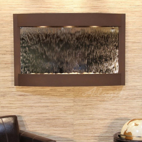 Adagio Calming Waters Wall Fountain With Neutral Wall Accent And Minimalist Decors