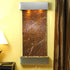 Thumbnail for Adagio Cascade Springs Wall Fountain With Silky Brown Curtain-Rainforest Brown Marble Stainless Steel-Squared