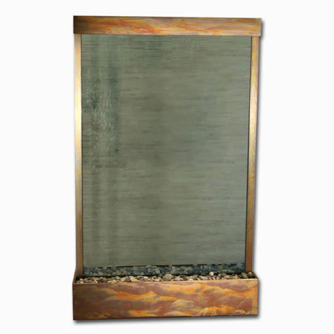 Adagio Grandeur River Floor Water Fountain - Centered in Base With Plain White Background