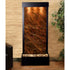 Thumbnail for Adagio Harmony River Floor Water Fountain - Rear Mounted With Wooden Textured Backdrop and Green Leaves