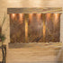 Thumbnail for Adagio Olympus Falls Modern Vertical Water Wall With Artificial Plants in Minimalist Planter-Rainforest Brown Marble-Rustic Copper-Squared