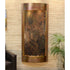 Thumbnail for Adagio Pacifica Waters Wall Fountain For Serene Décor Or Entryways With Chocolate Brown  Leather and Plants-Multi-Color Feather Stone-Rustic Copper