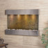 Thumbnail for Adagio Reflection Creek Modern Wall Water Fountain With  Neutral Wall Backdrop and Green Leaves