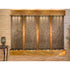 Thumbnail for Adagio Regal Falls Wall Fountain for Upscale Homes or Hotels Green Feather Stone-Rustic Copper-Squared-White