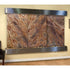 Thumbnail for Adagio Solitude River Three Panel Wall Fountain Rainforest Brown Marble-Stainless Steel-Squared-White